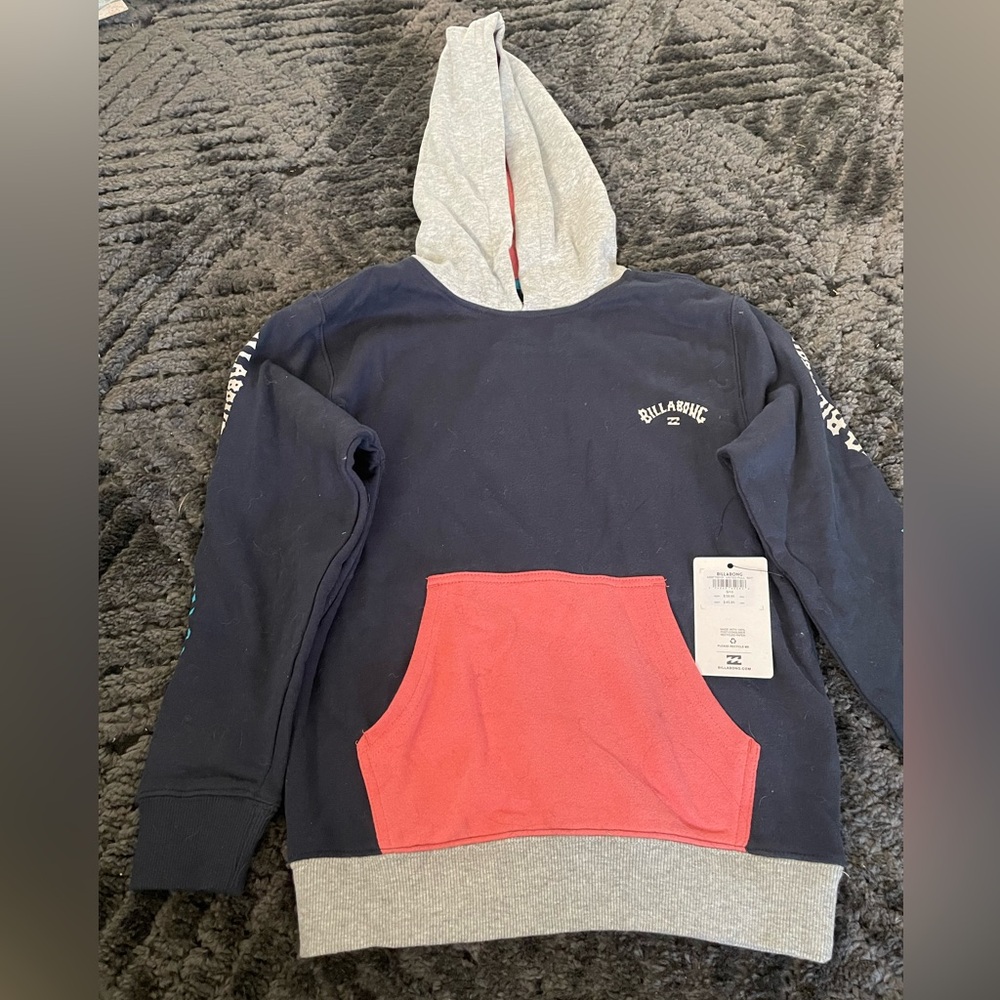 Small billabong color block hoodie